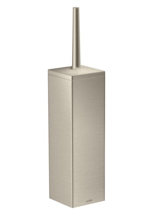 AXOR-HG-AXOR-Universal-Rectangular-Toilettenbuerstenhalter-Wandmontage-Brushed-Nickel-42655820 gallery number 1